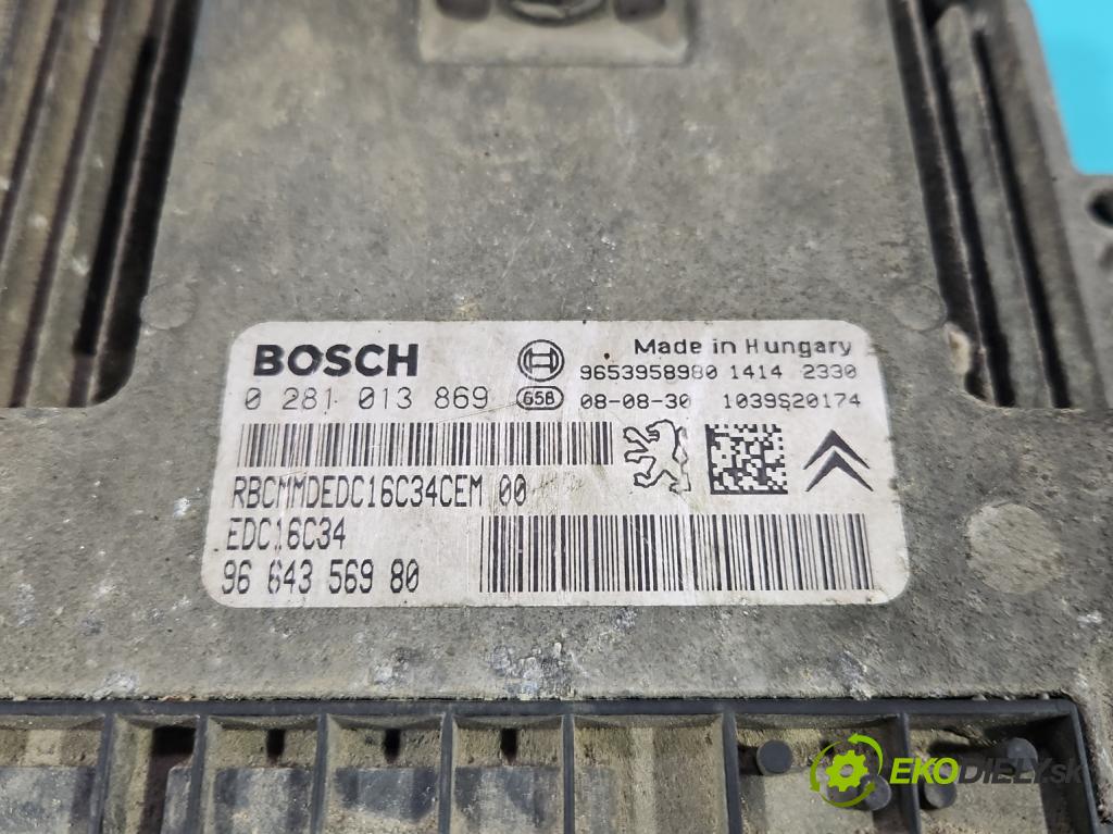 Peugeot Expert II 2006-2016 1.6 hdi 90 HP manual 66 kW 1560 cm3 5- riadiaca jednotka motora 0281013869