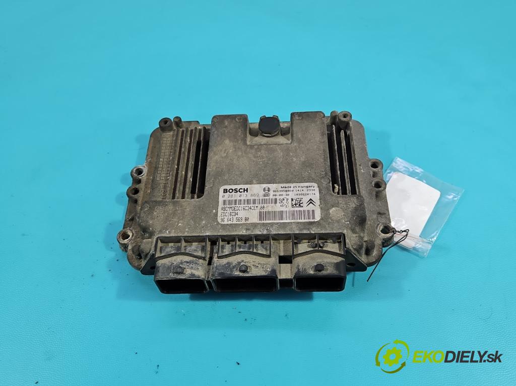 Peugeot Expert II 2006-2016 1.6 hdi 90 HP manual 66 kW 1560 cm3 5- riadiaca jednotka motora 0281013869