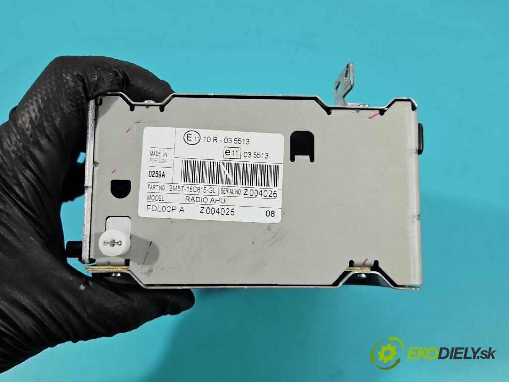 Ford Focus Mk3 2010-2018 1.6 tdci 105 HP manual 77 kW 1560 cm3 5- Radio originál BM5T-18C815-GL