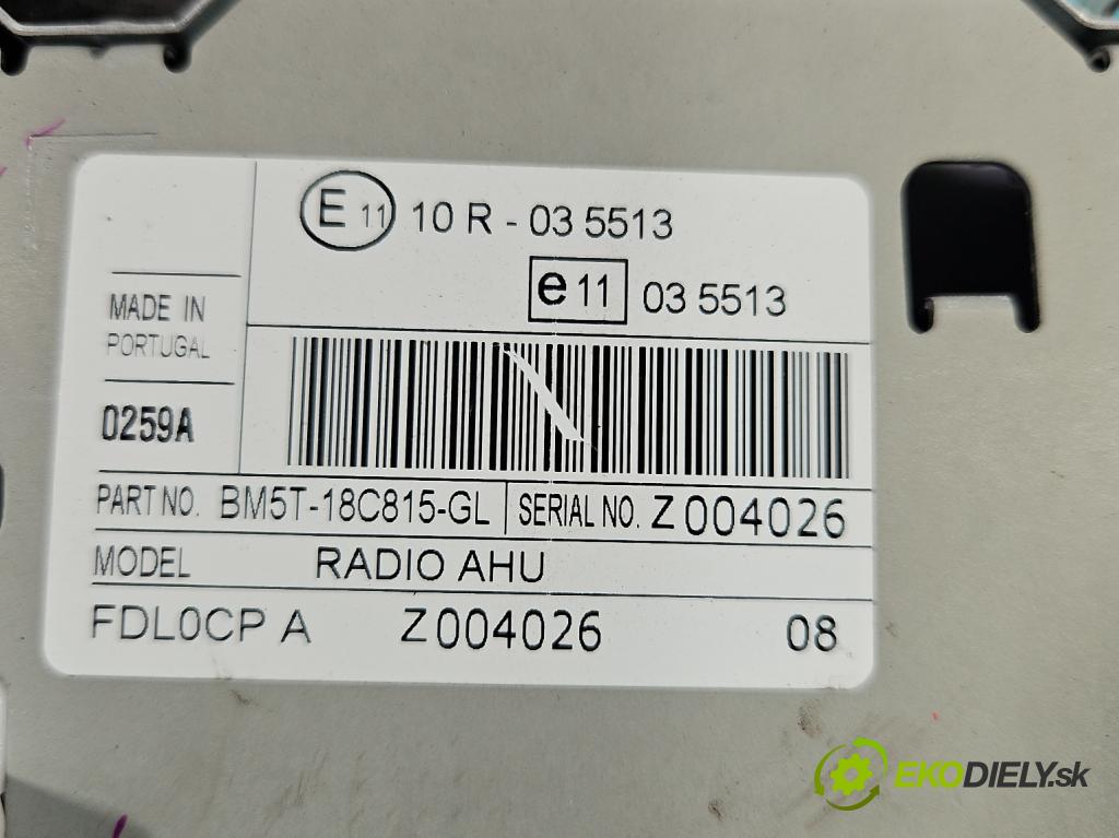 Ford Focus Mk3 2010-2018 1.6 tdci 105 HP manual 77 kW 1560 cm3 5- Radio originál BM5T-18C815-GL