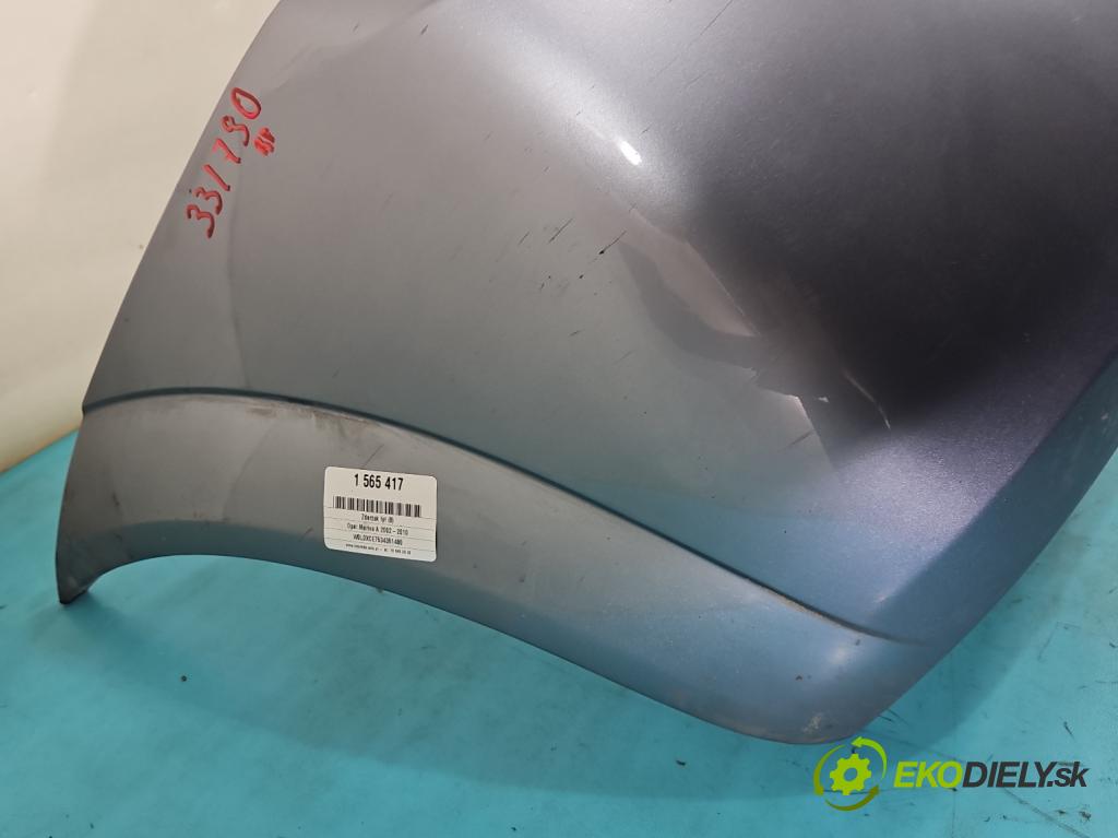 Opel Meriva A 2002-2010 1.6 16V 101 hp manual 74 kW 1598 cm3 5- nárazník zadní 93297032 (Klika dveří ostatní)