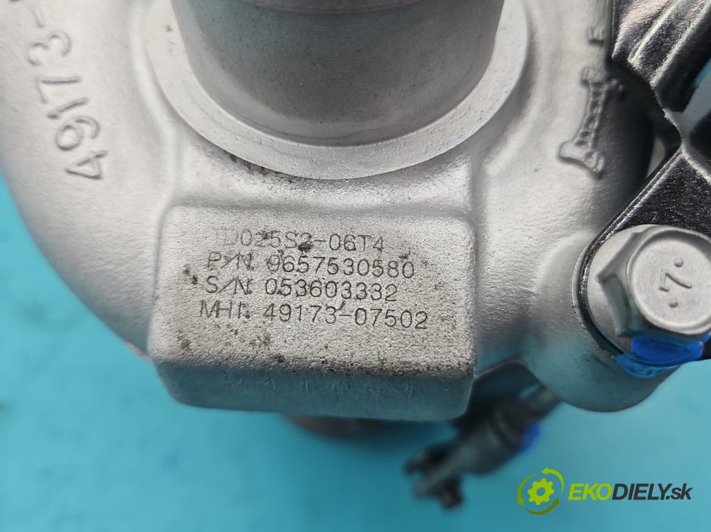 Peugeot Expert II 2006-2016 1.6 hdi 90 HP manual 66 kW 1560 cm3 5- turbodúchadlo, turbo repasovaná 49173-07502