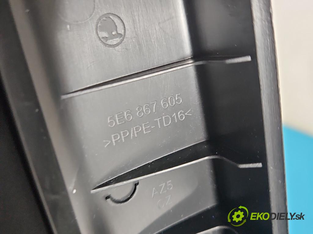 Skoda Octavia IV 2019- 2.0 TDI 116 HP manual 85 kW 1968 cm3 5- kryt plast 5E6867605