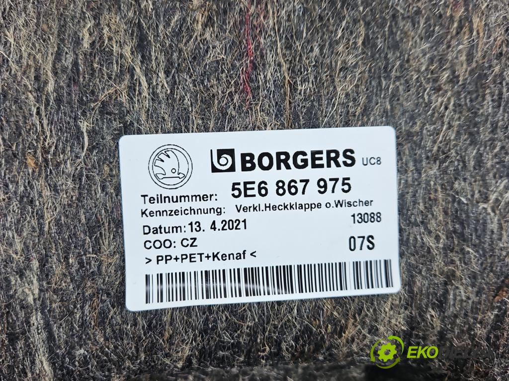 Skoda Octavia IV 2019- 2.0 TDI 116 hp manual 85 kW 1968 cm3 5- Tapacír: kufrových dveří 5E6867975