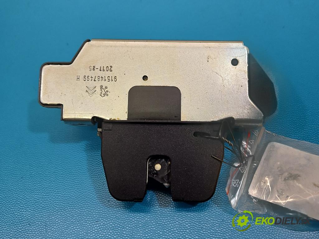 Peugeot 301 1.6 hdi 99 HP manual 73 kW 1560 cm3 4- zámok kufrové dvere zadné 9151487499H