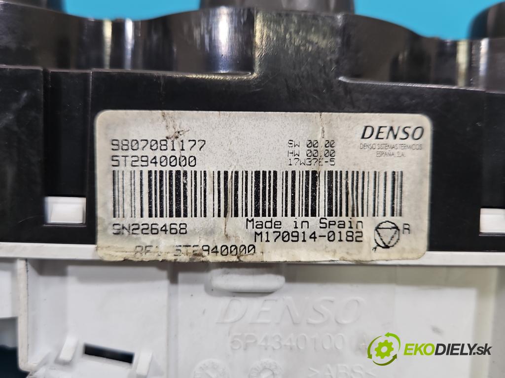 Peugeot 301 1.6 hdi 99 HP manual 73 kW 1560 cm3 4- panel kúrenia 9807081177