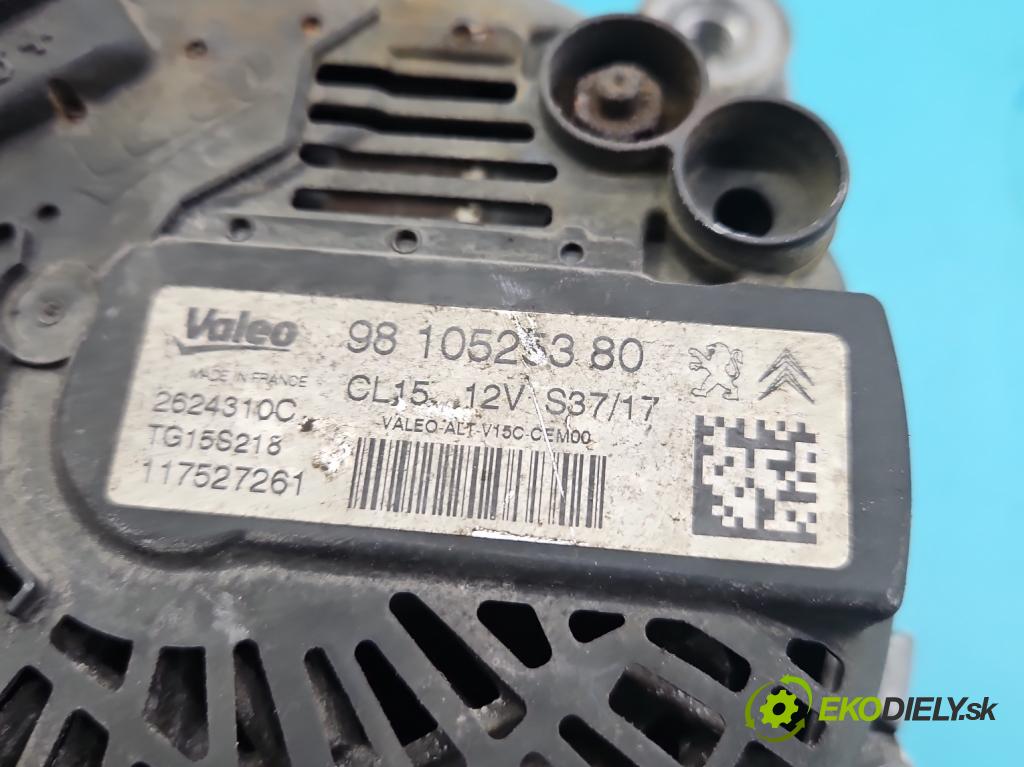 Peugeot 301 1.6 hdi 99 hp manual 73 kW 1560 cm3 4- Alternator 9810525380 (Alternátor)