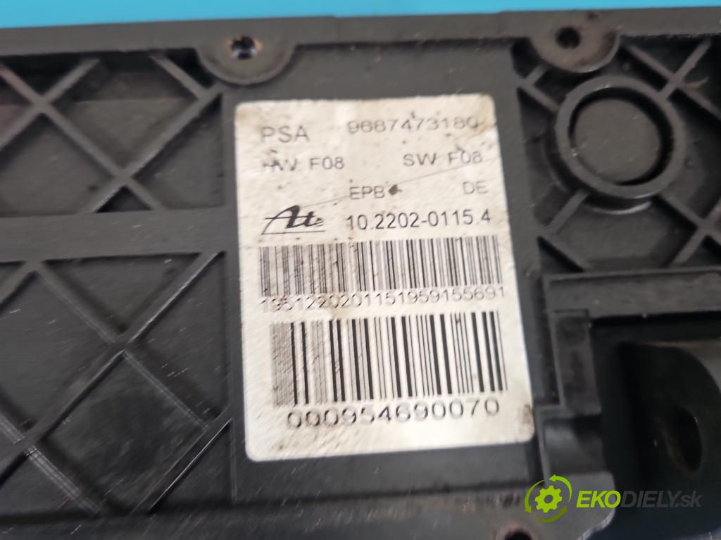 Citroen C5 II 2008-2017 2.0 hdi 136 HP manual 100 kW 1997 cm3 4- Brzda manuál: elektrický: 9687473180 (Ručná brzda)