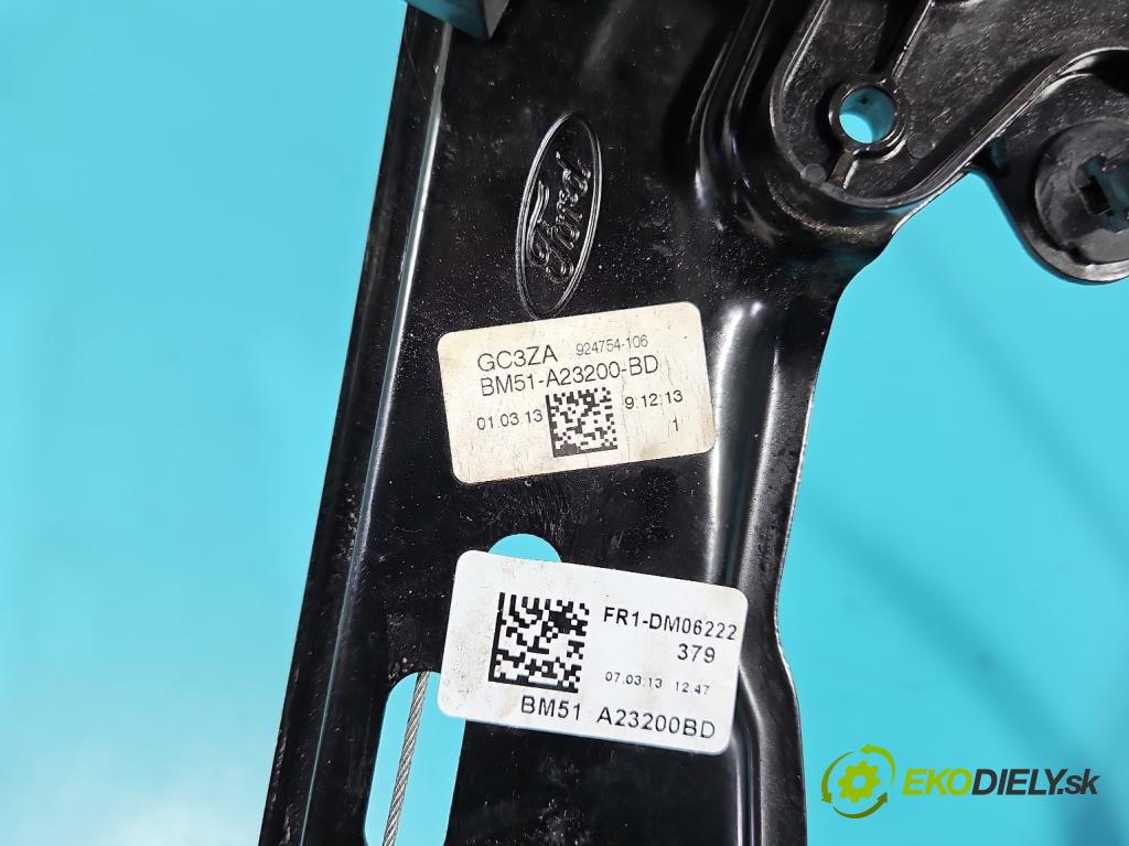 Ford Focus Mk3 2010-2018 1.6 tdci 105 hp manual 77 kW 1560 cm3 5- mechanismus stahování přední pravý BM51-A23200-BD