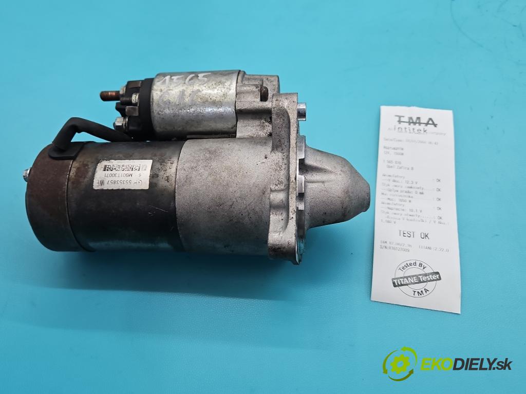 Opel Zafira B 2005-2014 1.9 cdti 120 hp manual 88 kW 1910 cm3 5- startér: 55353857 (Startér)