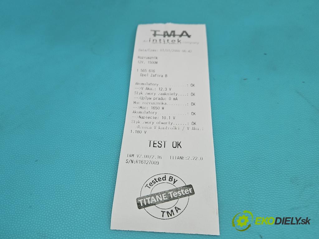 Opel Zafira B 2005-2014 1.9 cdti 120 HP manual 88 kW 1910 cm3 5- štartér 55353857 (Štartér)