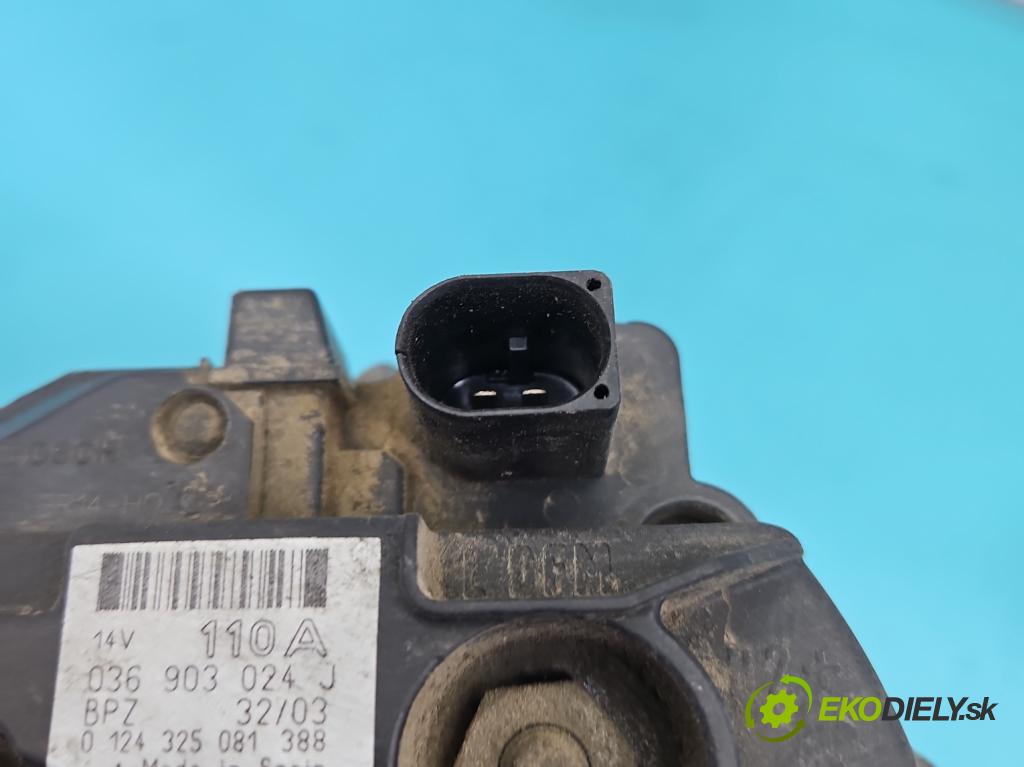 Vw Caddy II 9K 1996-2004 1.9 sdi 64 HP manual 47 kW 1896 cm3 5- Alternator 036903024J (Alternátor)