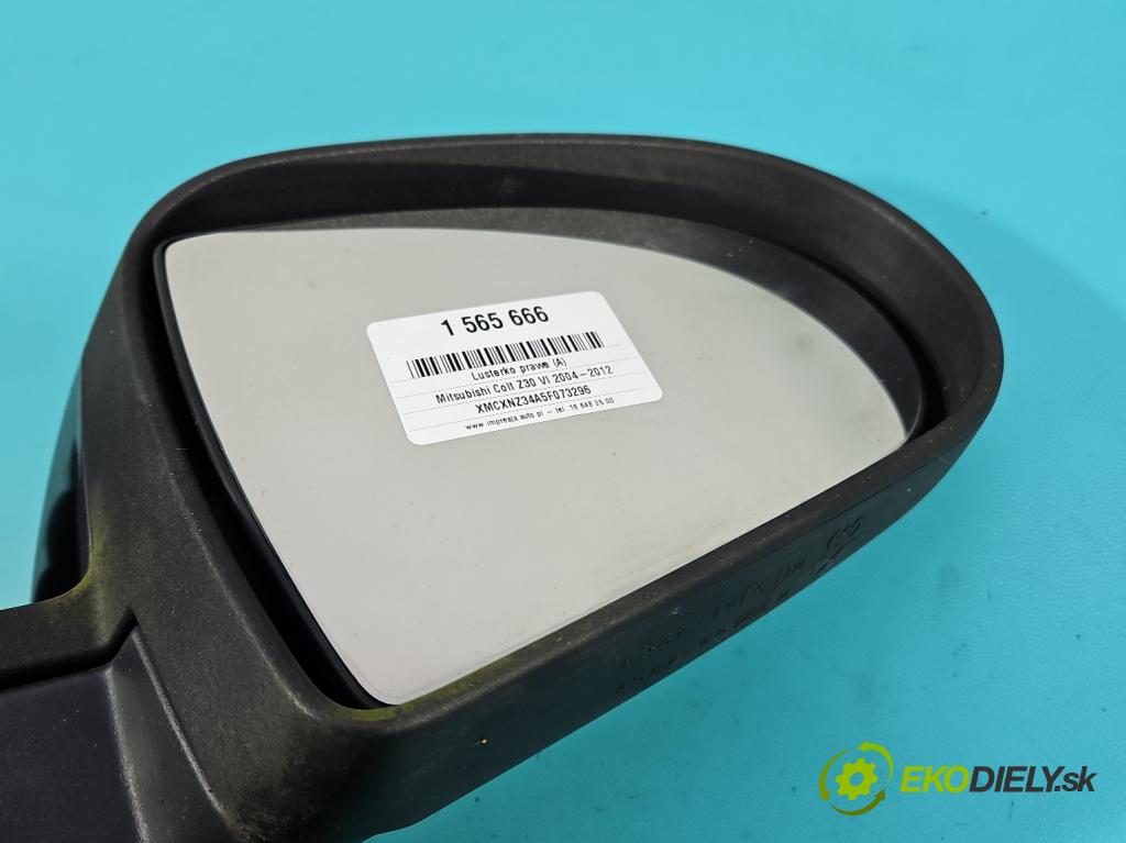 Mitsubishi Colt Z30 VI 2004-2012 1.3 16V 95 HP manual 70 kW 1332 cm3 5- zrkadlo pravé  (Kľučka dverí ostatné)