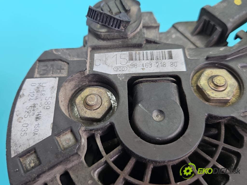 Peugeot 307 1.6 hdi 90 hp manual 66.2 kW 1560 cm3 5- Alternator 9646321880 (Alternátor)