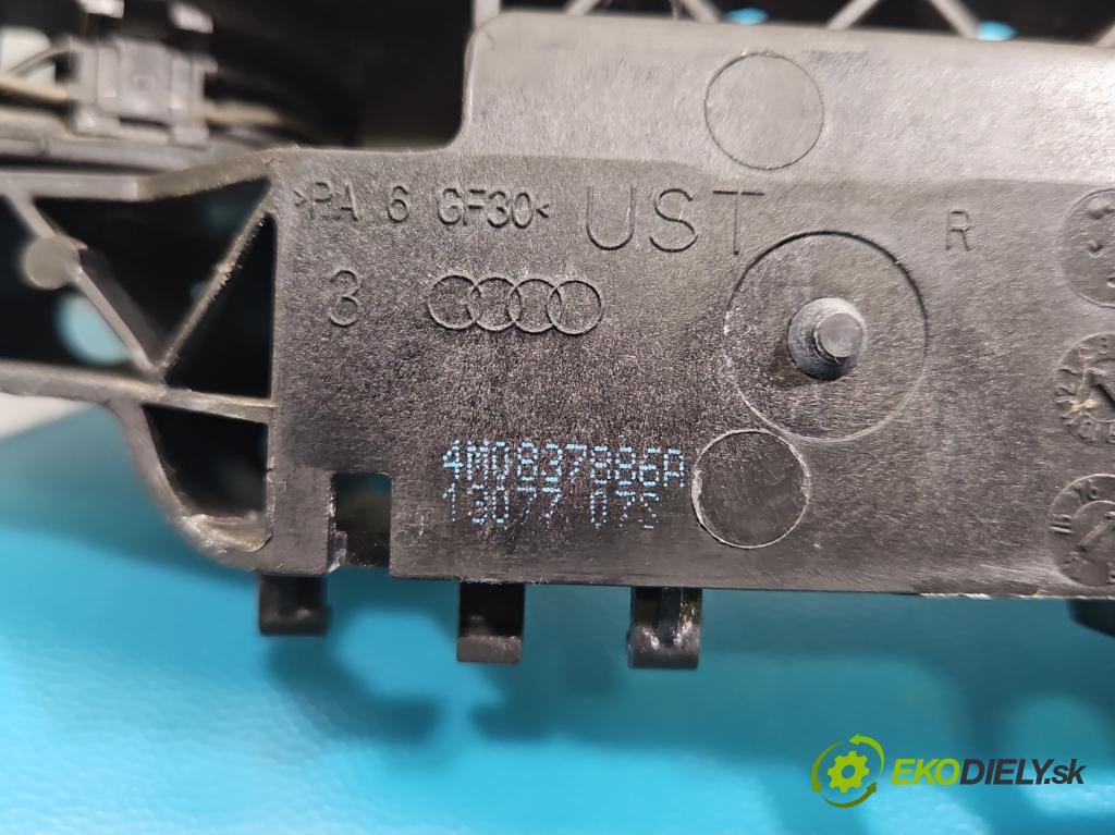 Audi Q7 2015- 3.0 TFSI CRE: 333KM: automatic 245 kW 2995 cm3 5- rukoväť zadné pravé mimo: 4M0837886A (Kľučka dverí ostatné)