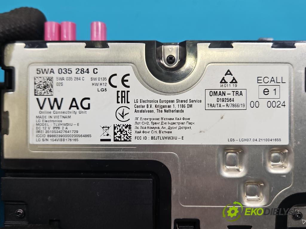 Skoda Octavia IV 2019- 2.0 TDI 116 HP manual 85 kW 1968 cm3 5- riadiaca jednotka ostatné 5WA035284C