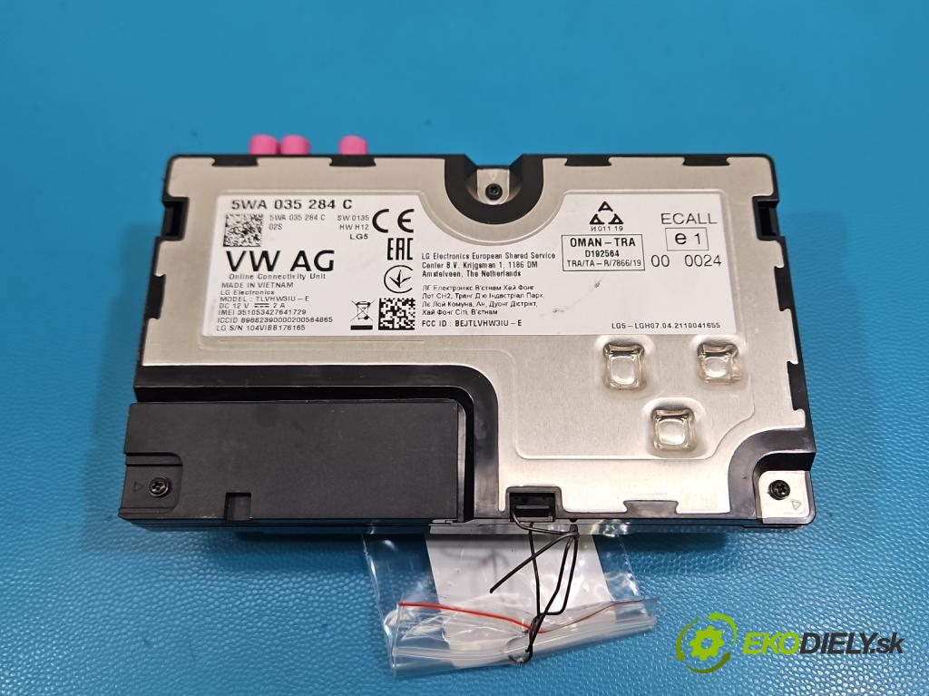 Skoda Octavia IV 2019- 2.0 TDI 116 HP manual 85 kW 1968 cm3 5- riadiaca jednotka ostatné 5WA035284C