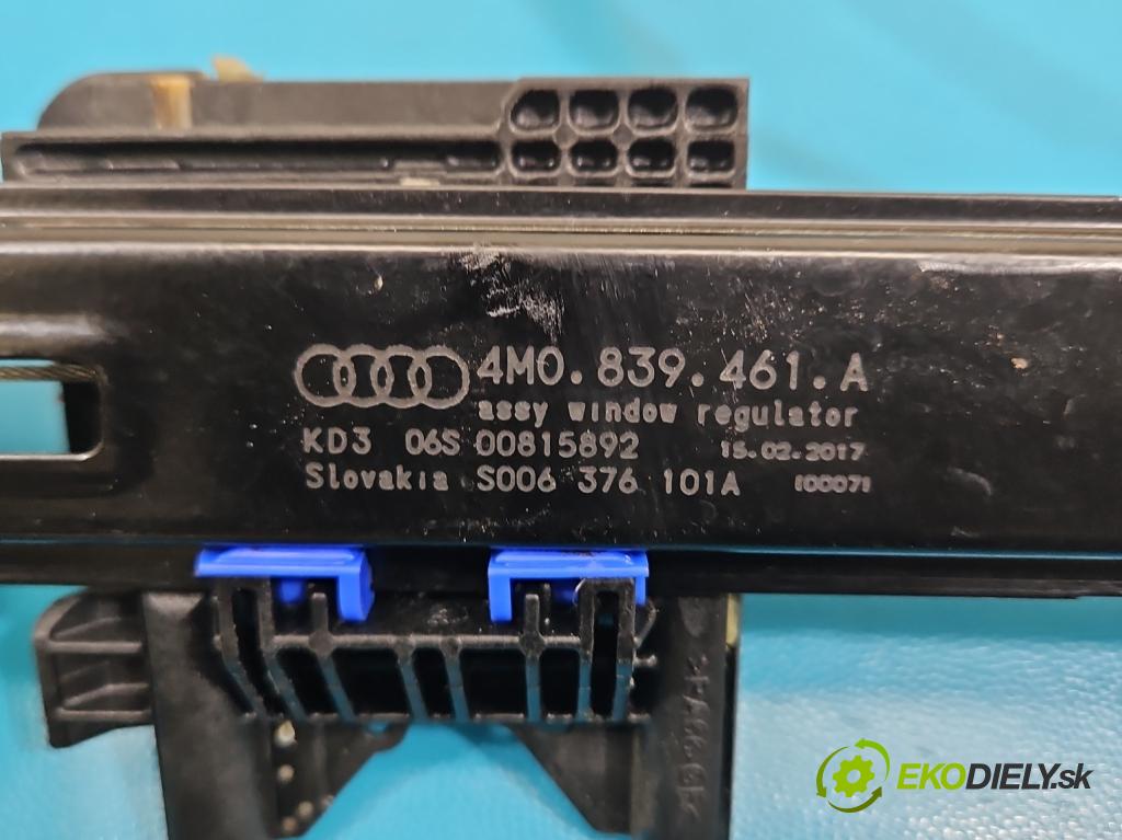 Audi Q7 2015- 3.0 TFSI CRE: 333KM: automatic 245 kW 2995 cm3 5- mechanizmus okna zadné ľavý 4M0839461A