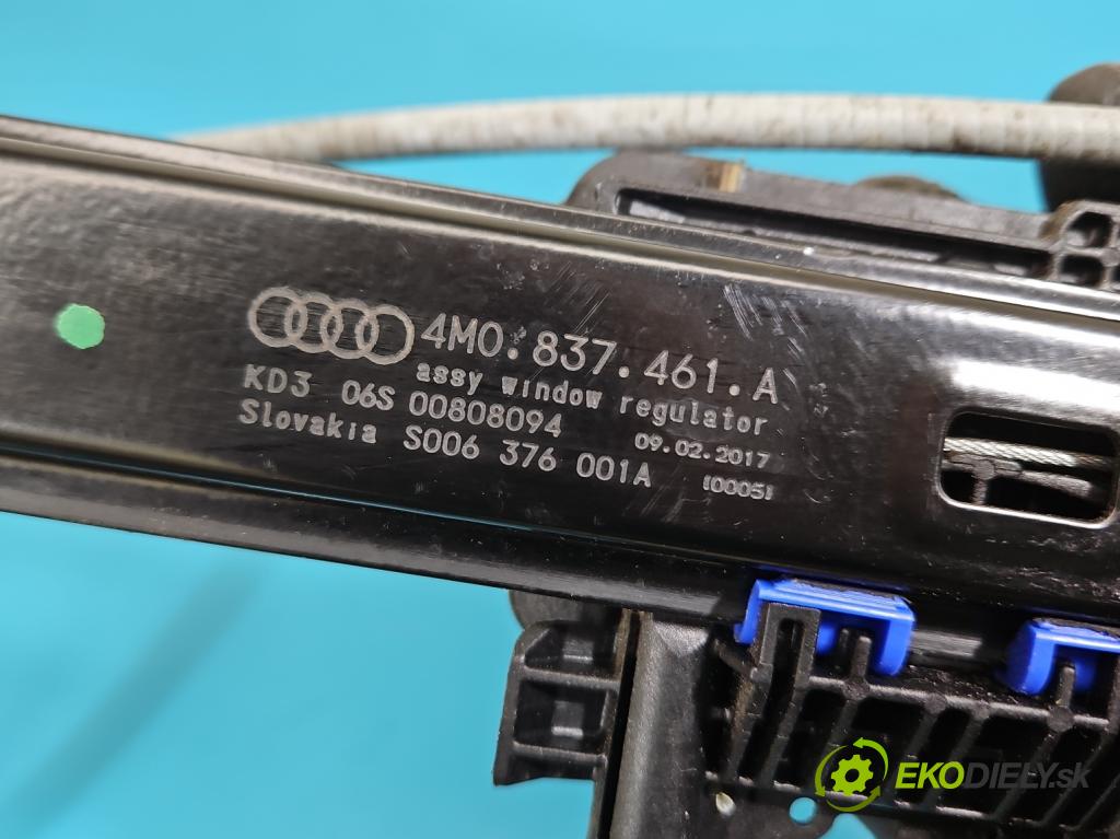 Audi Q7 2015- 3.0 TFSI CRE: 333KM: automatic 245 kW 2995 cm3 5- mechanizmus okna predné ľavý 4M0837461A