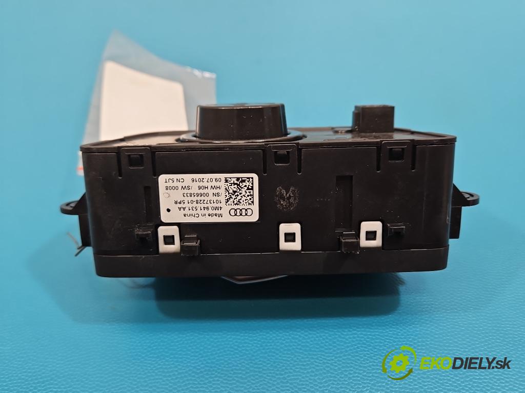 Audi Q7 2015- 3.0 TFSI 333KM: automatic 245 kW 2995 cm3 5- Přepínač světel na deska: 4M0941531AA