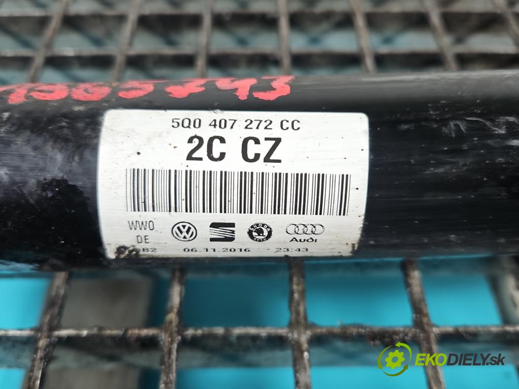 Vw Golf VII 2012-2020 1.2 TSI 86 HP manual 63 kW 1197 cm3 5- poloos predné pravé 5Q0407272CC