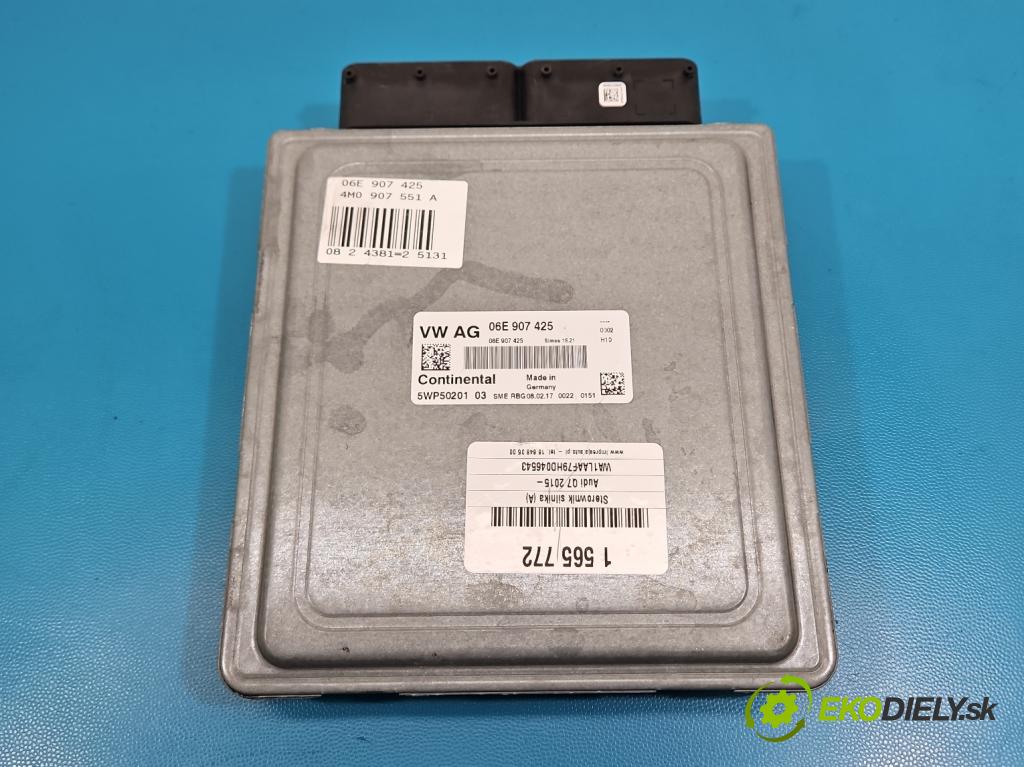Audi Q7 2015- 3.0 TFSI 333KM: automatic 245 kW 2995 cm3 5- riadiaca jednotka motora 06E907425