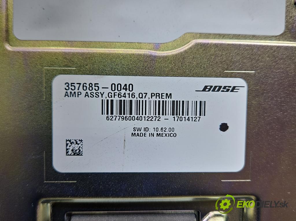 Audi Q7 2015- 3.0 TFSI CRE: 333KM: automatic 245 kW 2995 cm3 5- Zesilovač: 4M0035223C (Zosilňovač)