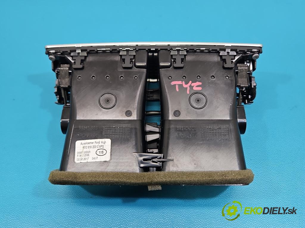 Audi Q7 2015- 3.0 TFSI 333KM: automatic 245 kW 2995 cm3 5- Mřížka: topení 4M0819203C