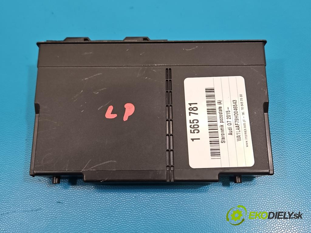 Audi Q7 2015- 3.0 TFSI 333KM: automatic 245 kW 2995 cm3 5- riadiaca jednotka ostatné 4M1959760