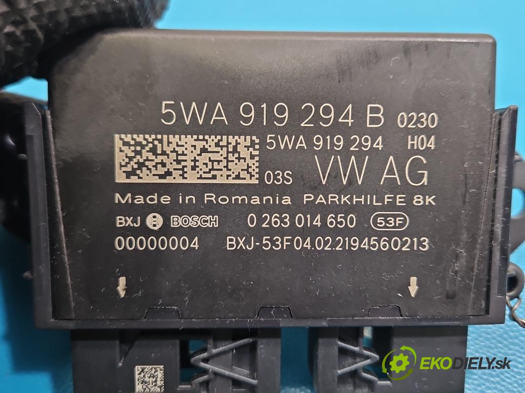 Skoda Octavia IV 2019- 2.0 TDI 116 HP manual 85 kW 1968 cm3 5- riadiaca jednotka parkovaní: 5WA919294B