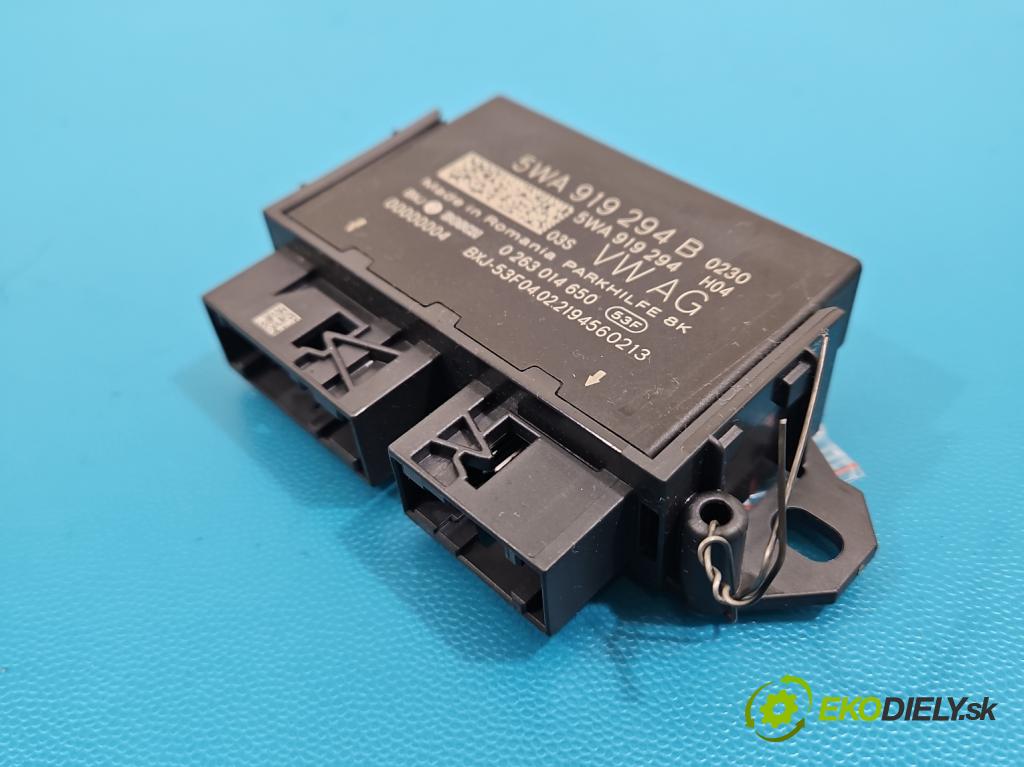 Skoda Octavia IV 2019- 2.0 TDI 116 hp manual 85 kW 1968 cm3 5- řídící jednotka parkování 5WA919294B