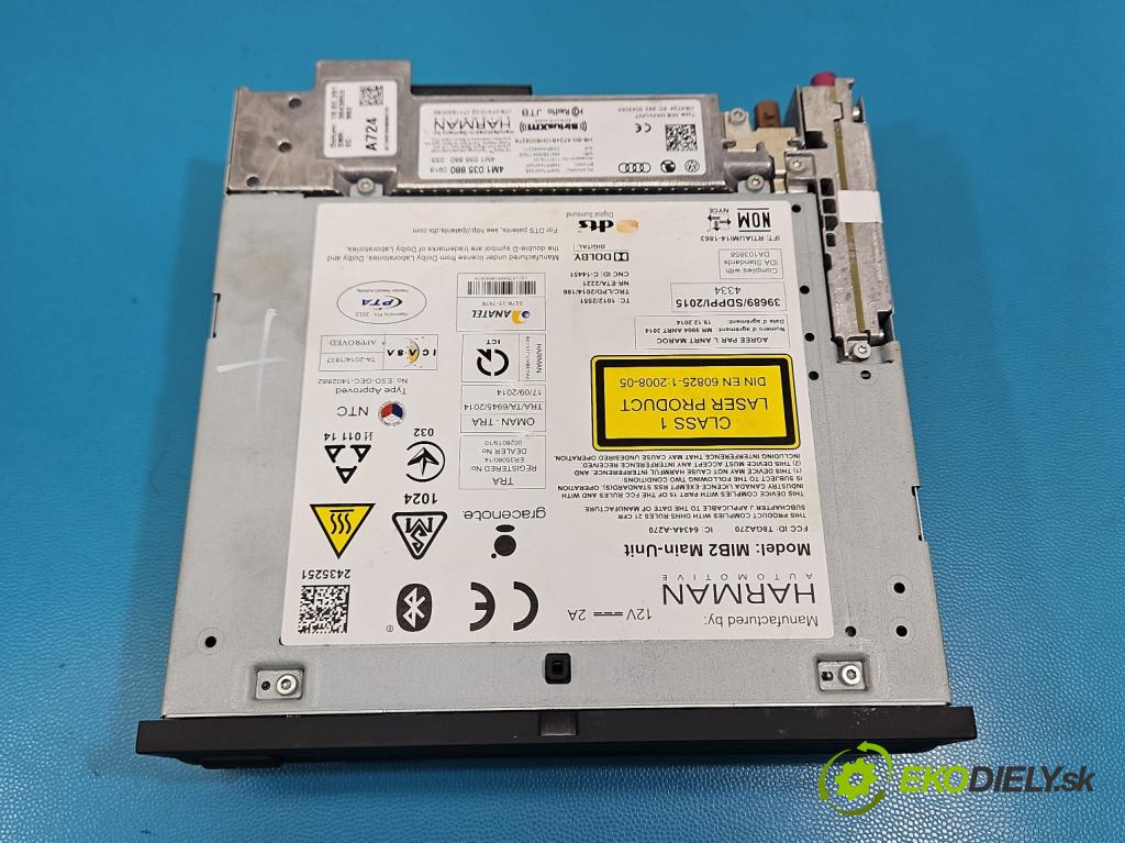 Audi Q7 2015- 3.0 TFSI CRE: 333KM: automatic 245 kW 2995 cm3 5- Menič: cd 4M1035880 (CD menič)