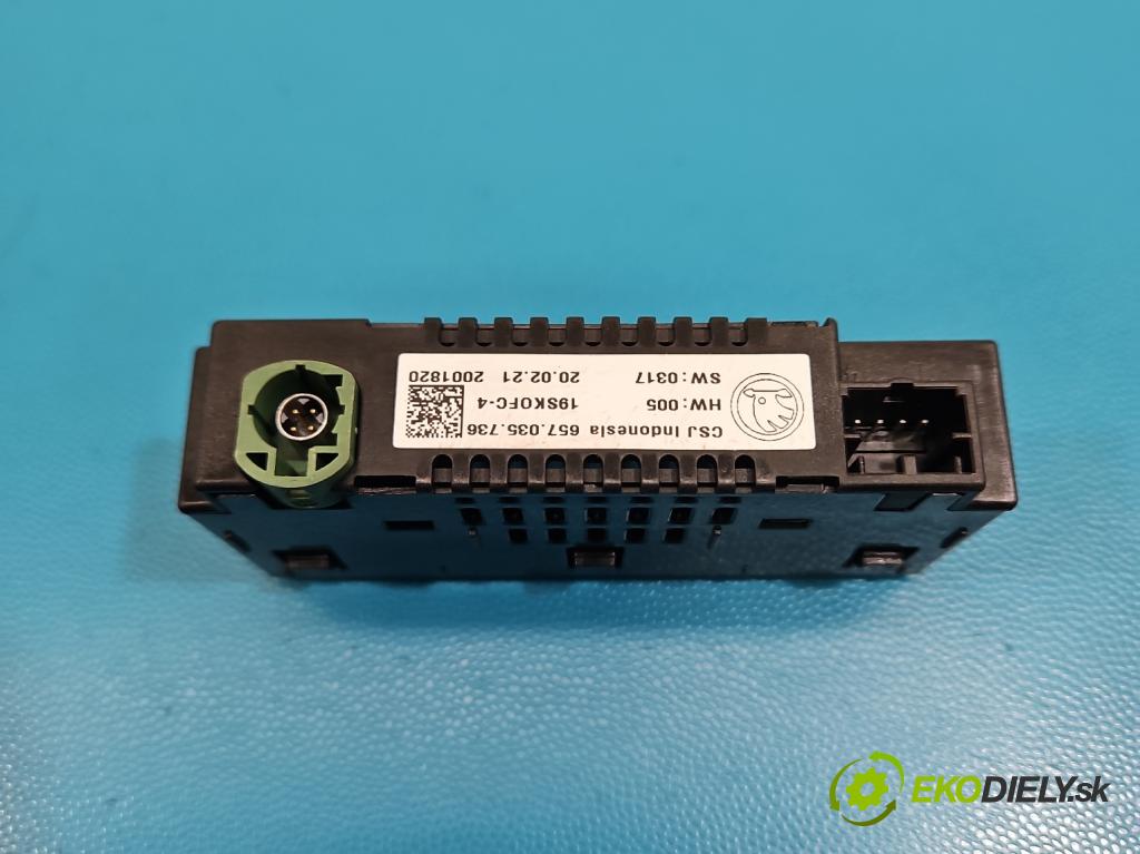 Skoda Octavia IV 2019- 2.0 TDI 116 HP manual 85 kW 1968 cm3 5- zásuvka USB 657035736