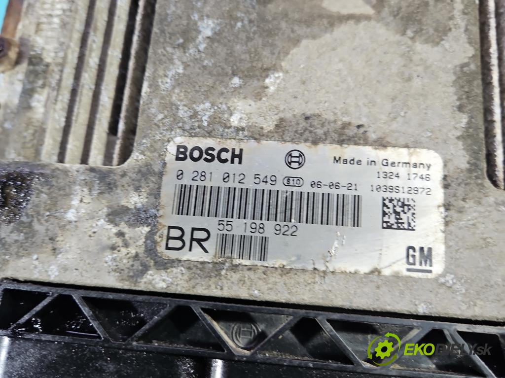 Opel Zafira B 2005-2014 1.9 cdti 120 HP manual 88 kW 1910 cm3 5- riadiaca jednotka motora 0281012549