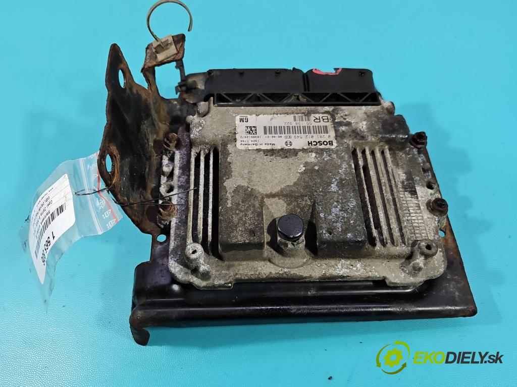 Opel Zafira B 2005-2014 1.9 cdti 120 HP manual 88 kW 1910 cm3 5- riadiaca jednotka motora 0281012549
