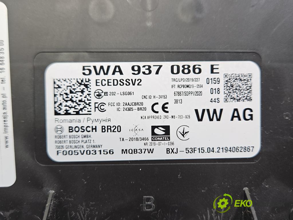 Skoda Octavia IV 2019- 2.0 TDI 116 HP manual 85 kW 1968 cm3 5- riadiaca jednotka komfortu 5WA937086E