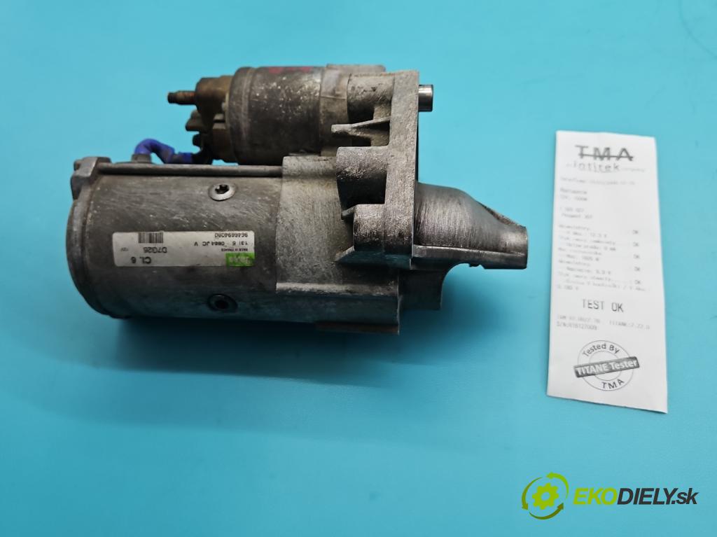 Peugeot 307 1.6 hdi 90 hp manual 66.2 kW 1560 cm3 5- startér: D7G26 (Startér)