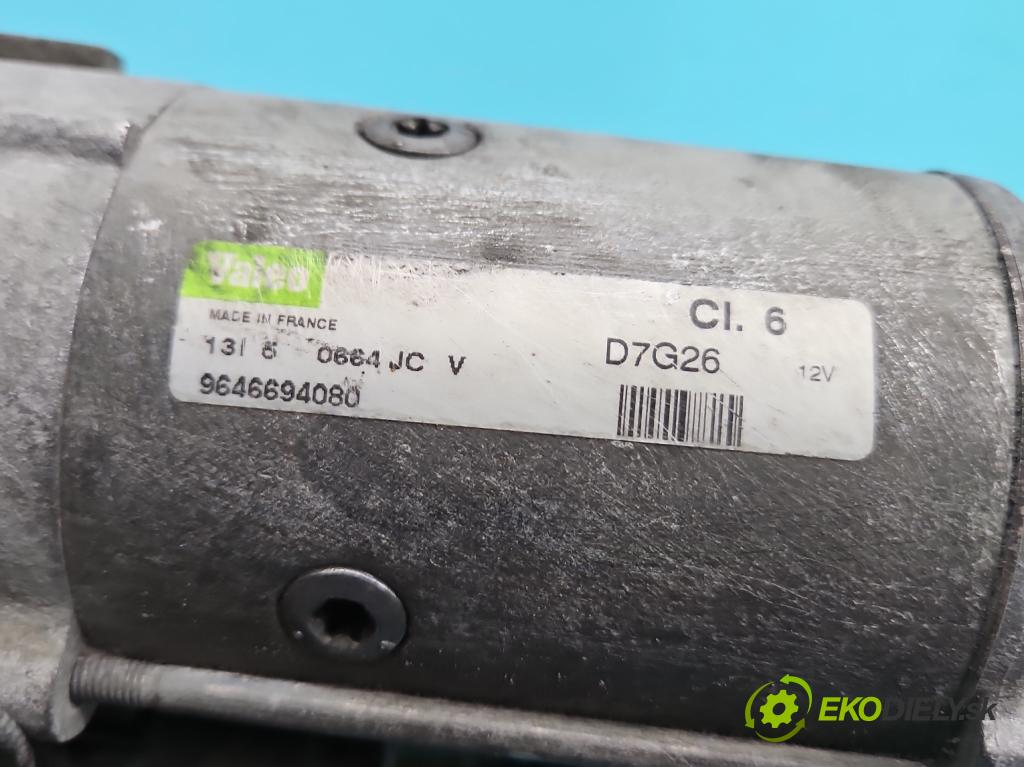 Peugeot 307 1.6 hdi 90 HP manual 66.2 kW 1560 cm3 5- štartér D7G26 (Štartér)