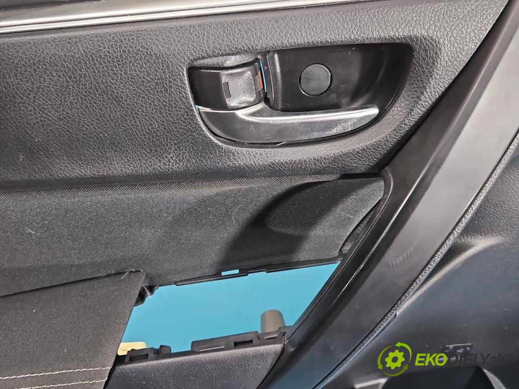 Toyota Corolla E16/E18  2013-2019 1.6 16V 132  HP manual 97 kW 1598 cm3 4- Čalounictví: dvere predné ľavé