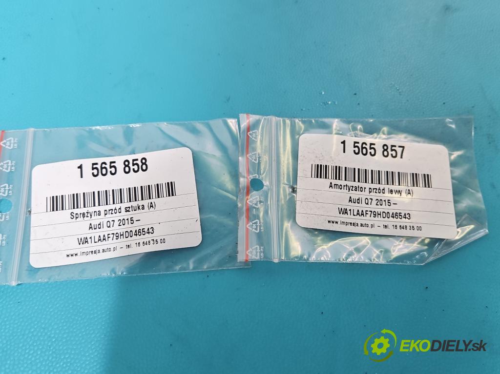 Audi Q7 2015- 3.0 TFSI CRE: 333KM: automatic 245 kW 2995 cm3 5- tlmič predné ľavý 4M0031AB (Kľučka dverí ostatné)