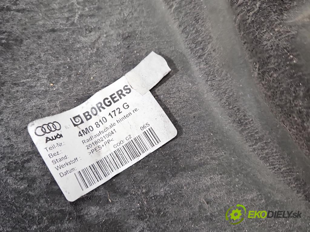 Audi Q7 2015- 3.0 TFSI 333KM: automatic 245 kW 2995 cm3 5- Blatník: zadné pravé 4M0810172G