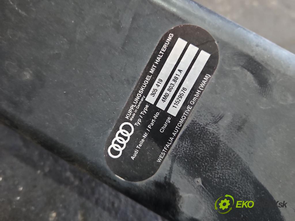 Audi Q7 2015- 3.0 TFSI CRE: 333KM: automatic 245 kW 2995 cm3 5- Hák: vlečení: 4M0803881A (Ťažné zariadenie)