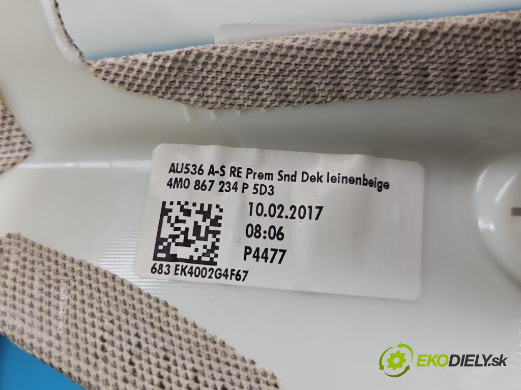 Audi Q7 2015- 3.0 TFSI 333KM: automatic 245 kW 2995 cm3 5- kryt plastová 4M0867234P