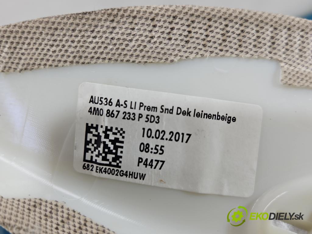 Audi Q7 2015- 3.0 TFSI 333KM: automatic 245 kW 2995 cm3 5- kryt plast 4M0867233P