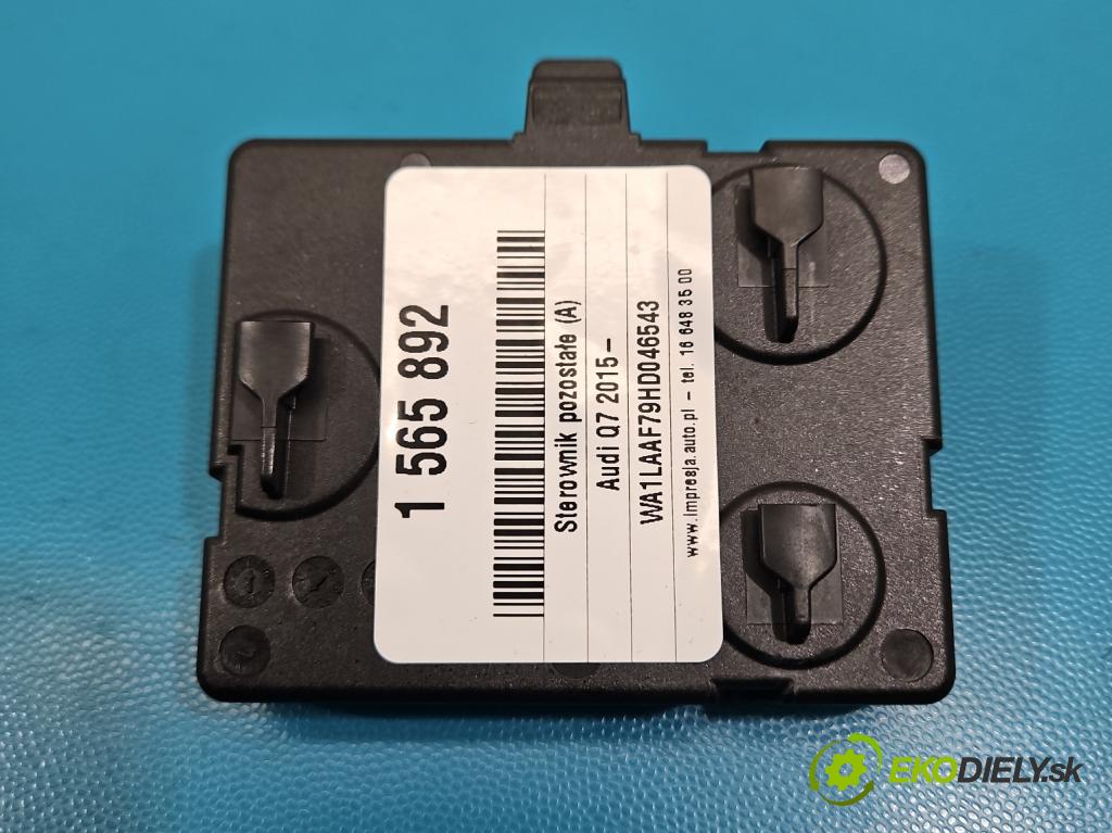 Audi Q7 2015- 3.0 TFSI CRE 333KM: automatic 245 kW 2995 cm3 5- řídící jednotka 4M0907594G