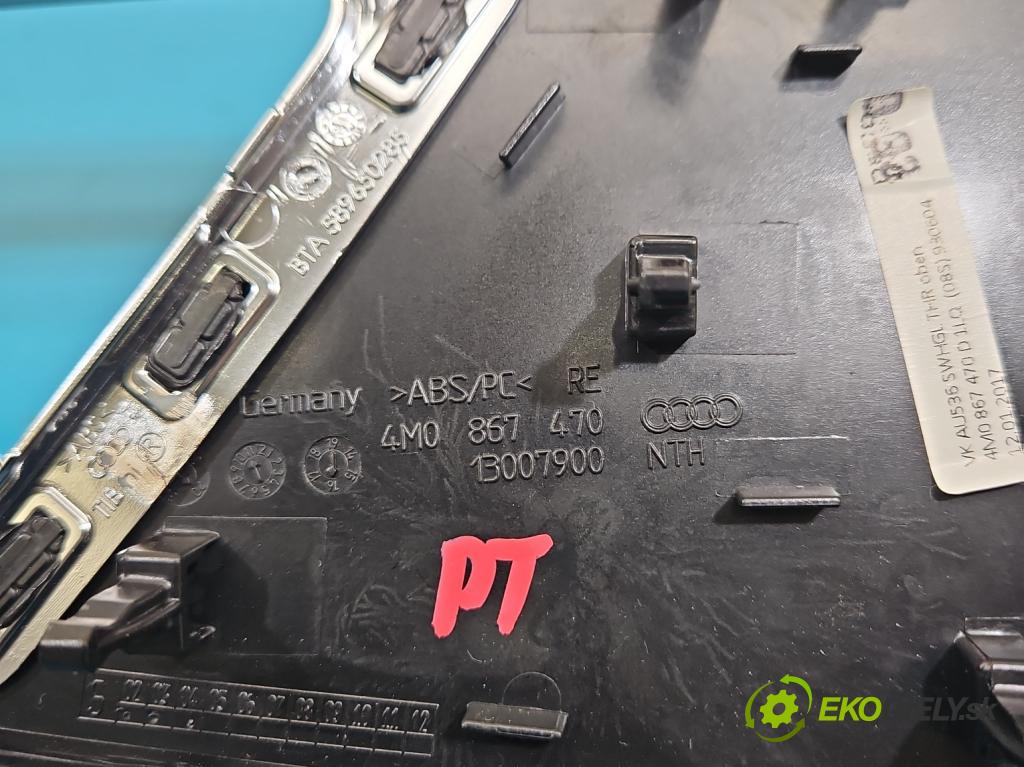 Audi Q7 2015- 3.0 TFSI 333KM: automatic 245 kW 2995 cm3 5- lišta ozdobná vnitŕní: 4M0867470