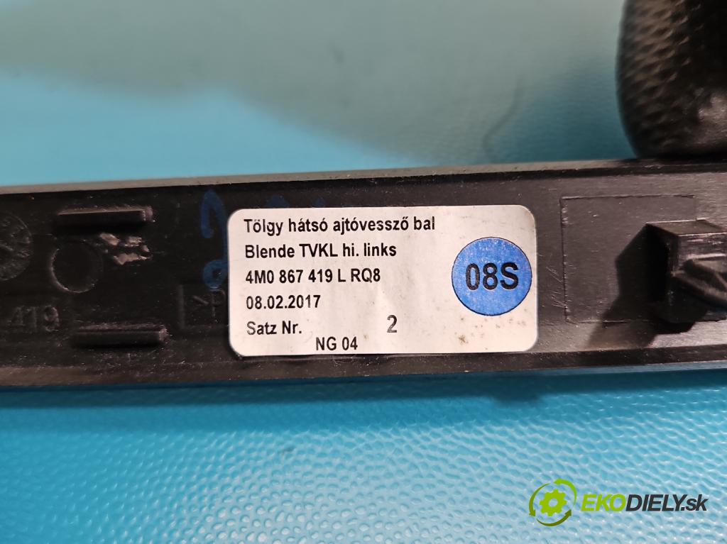 Audi Q7 2015- 3.0 TFSI 333KM: automatic 245 kW 2995 cm3 5- lišta ozdobná vnitŕní: 4M0867419L