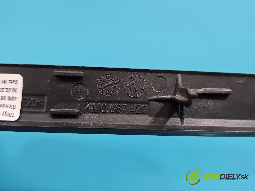 Audi Q7 2015- 3.0 TFSI 333KM: automatic 245 kW 2995 cm3 5- lišta ozdobná vnitŕní: 4M0867420L