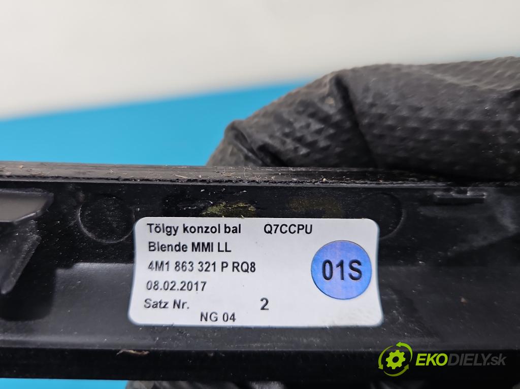 Audi Q7 2015- 3.0 TFSI 333KM: automatic 245 kW 2995 cm3 5- lišta ozdobná vnitŕní: 4M1853190C