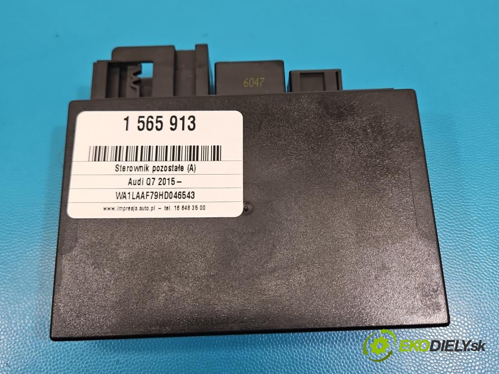 Audi Q7 2015- 3.0 TFSI 333KM: automatic 245 kW 2995 cm3 5- řídící jednotka 4M0907383C